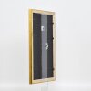 Efektný drevený rám na obrazy Profil 85 Gold 14,8x21 cm antireflexné sklo