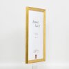 Efektný drevený rám na obrazy Profil 85 Gold 14,8x21 cm antireflexné sklo