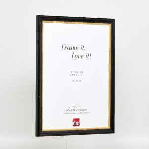 Efektný drevený rám obrazu profil 85 čierny 14,8x21 cm antireflexné sklo