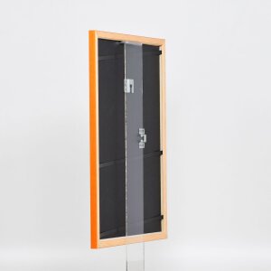 Efektný drevený rám profil 89 losos 21x29,7 cm antireflexné sklo