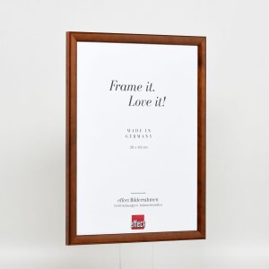 Efektný drevený rám profil 89 tmavo hnedý 35x50 cm antireflexné sklo