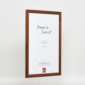 Efektný drevený rám profil 89 tmavo hnedý 35x50 cm antireflexné sklo