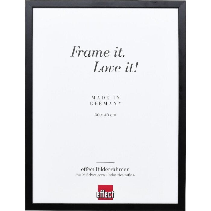 Effect Holzrahmen Profil Top S schwarz 14,8x21 cm Antireflexglas
