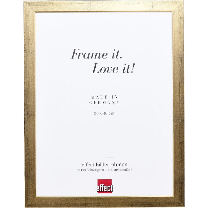 Effect Holzrahmen Profil Top Pro gold 27x48 cm mit Antireflexglas
