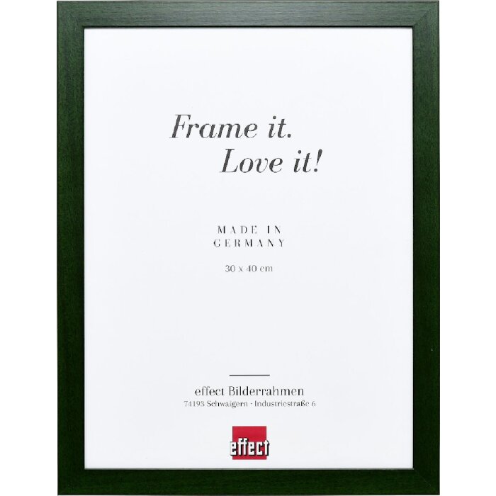 Effect Holzrahmen Profil Top Pro tannengrün 27x48 cm Antireflexglas