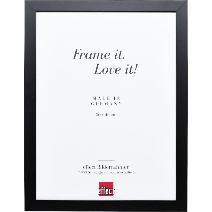 Effect Holzrahmen Profil Top Pro schwarz 50x50 cm mit Antireflexglas