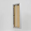 Efektný obrazový rám Quadro 60x60 cm strieborný hliník akrylové sklo MDF zadný panel