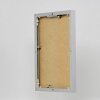 Efektný obrazový rám Quadro 60x60 cm strieborný hliník akrylové sklo MDF zadný panel