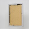 Efektný obrazový rám Quadro 60x60 cm strieborný hliník akrylové sklo MDF zadný panel