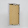 Efektný obrazový rám Quadro 60x60 cm strieborný hliník akrylové sklo MDF zadný panel