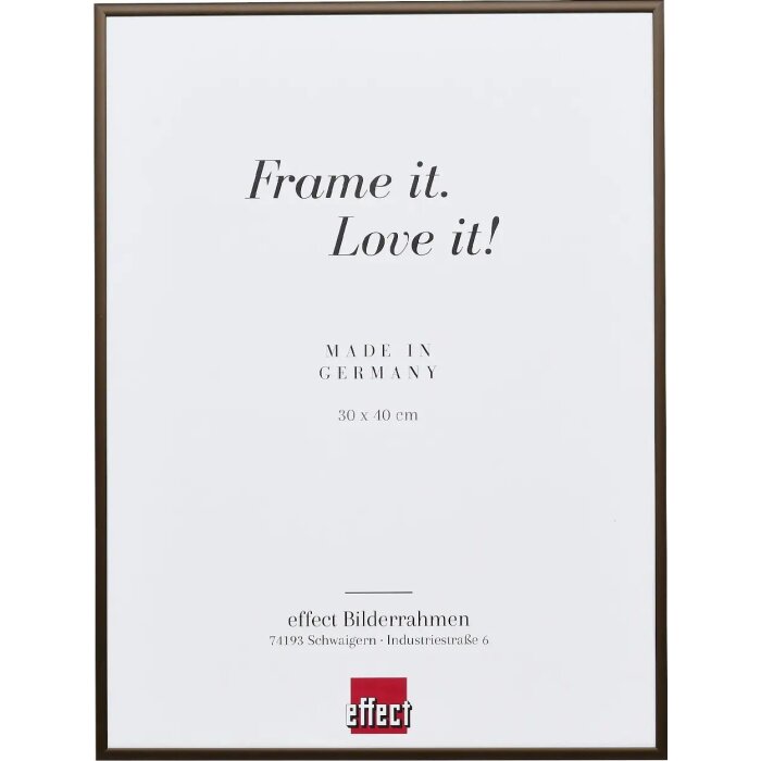Hliníkový obrazový rám Effect Quadro 60x60 cm bronzový s akrylovým sklom