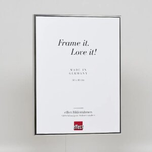 Efektný hliníkový rám na obrazy Quadro 60x60 cm strieborný s vysokým leskom akrylového skla