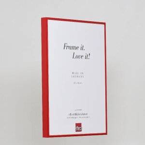 Efektný hliníkový rám na obrazy Quadro 59,4x84,1 cm červené akrylové sklo