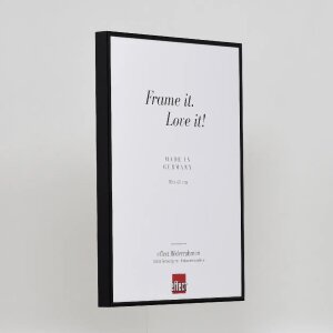 Efektný hliníkový rám na obrazy Quadro 59,4x84,1 cm čierne akrylové sklo s vysokým leskom