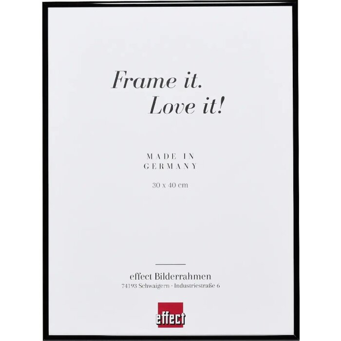Efektný hliníkový rám na obrazy Quadro 61x91,5 cm čierne akrylové sklo s vysokým leskom