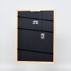 Efektný drevený rám profil 32 svetlohnedý 13x13 cm akrylové sklo