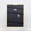 Efektný drevený rám profil 32 svetlohnedý 13x13 cm akrylové sklo