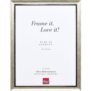 Effect Holz-Bilderrahmen Profil 40 Silber 7x10 cm Acrylglas