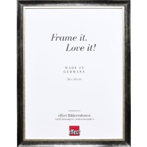 Effect Holz-Bilderrahmen Profil 40 Platin 7x10 cm...