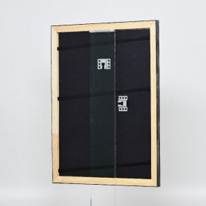 Effect Holz-Bilderrahmen Profil 40 Silber 10x10 cm Acrylglas