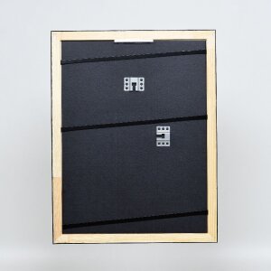 Effect Holz-Bilderrahmen Profil 40 Silber 10x10 cm Acrylglas