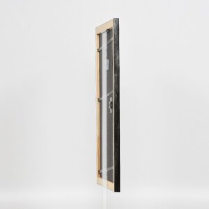 Effect Holz-Bilderrahmen Profil 40 Silber 10x10 cm Acrylglas