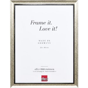 Effect Holz-Bilderrahmen Profil 40 Silber 21x28 cm mit...