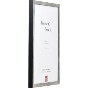 Effect fotorámik z masívneho dreva s lesklým strieborným akrylom 20x30 cm