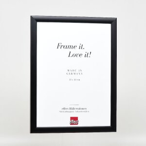 Effect Holz-Bilderrahmen Profil 43 schwarz 7x10 cm Kunstglas