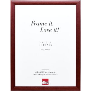 Effect Holz-Bilderrahmen Profil 43 rot 10x10 cm Kunstglas