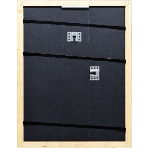 Effect Holz-Bilderrahmen Profil 43 silber 50x70 cm Kunstglas