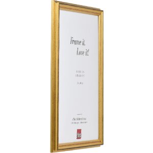 Effect Holzrahmen Profil 44 gold 62x93 cm Kunstglas