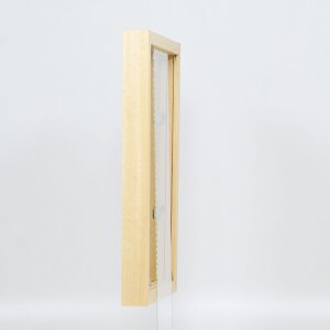 Efekt drevený rám na obraz profil 55 prírodný 10,5x14,8 cm umelecké sklo