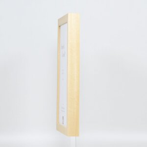 Efekt drevený rám na obraz profil 55 prírodný 10,5x14,8 cm umelecké sklo