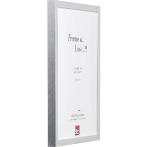 effect Holzrahmen Profil 58 silber 70x70 cm
