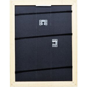 Effect Holz-Bilderrahmen Profil 64 weiß 45x80 cm Kunstglas