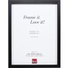 Effect Holz-Bilderrahmen Profil 74 schwarz 18x32 cm Kunstglas