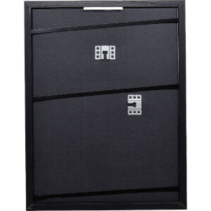 Effect drevený fotorámik Profil 74 čierny 23x70 cm s umelým skлом