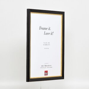 Efektný drevený rám na obraz profil 85 čierny 13x13 cm akrylové sklo