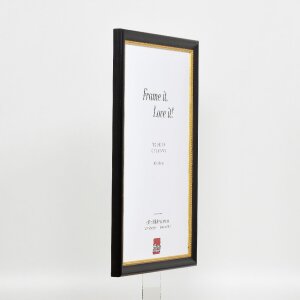 Efektný drevený rám na obraz profil 85 čierny 13x13 cm akrylové sklo