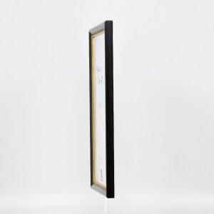 Efektný drevený obrazový rám profil 85 čierny 59,4x84,1 cm akrylové sklo