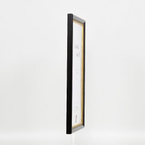 Efekt drevený rám obrazu profil 85 čierny 62x93 cm akrylové sklo