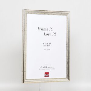 Efekt drevený rám na obraz profil 85 strieborný 14,8x21 cm akrylové sklo