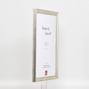 Efekt drevený rám na obraz profil 85 strieborný 14,8x21 cm akrylové sklo