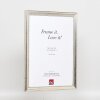 Efekt drevený rám na obraz profil 85 strieborný 14,8x21 cm akrylové sklo