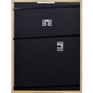 Effect Holzrámečok Profil 2330 čierny 25x50 cm s umelým sklom