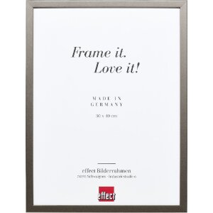 Effect Holzrahmen Profil Top S platin 13x13 cm Kunstglas