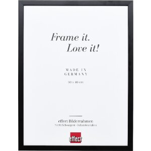 Effect Holzrahmen Profil Top S schwarz 13x18 cm Kunstglas
