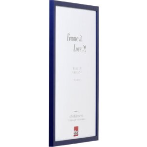 Effect Holzrahmen Profil Top S blau 25x30 cm Kunstglas
