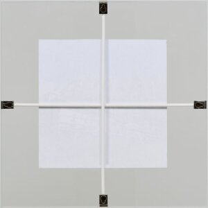 Efektný rám na obrazy dvojitý sklenený držiak na obrazy 40x50 cm normálne sklo na zavesenie